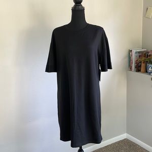Stitch Drop Black Shift Dress, size M